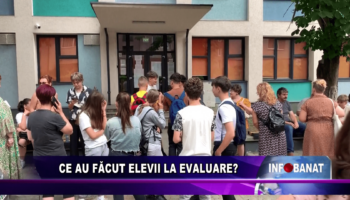 Ce au făcut elevii la Evaluare?