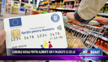 Cardurile sociale pentru alimente vor fi încărcate cu 250 lei