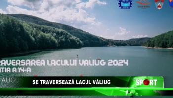 Se traversează lacul Văliug