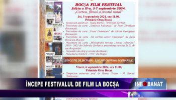 Începe festivalul de film la Bocșa