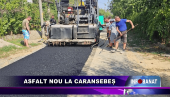 Asfalt nou la Caransebeș