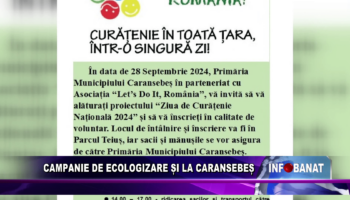 Campanie de ecologizare și la Caransebeș