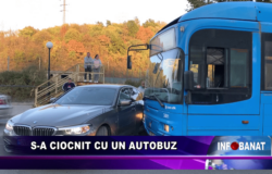 S-a ciocnit cu un autobuz