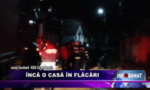 Încă o casă în flăcări