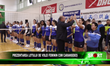 Prezentarea lotului de volei feminin CSM Caransebeș