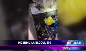 Incendiu la Blocul 800