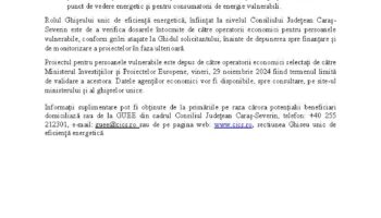 Ghișeul unic de eficiență energetică (GUEE): investițiile I4 și I7 (PNRR) pentru perioada 2024 – 2026