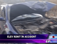 Elev rănit în accident