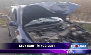 Elev rănit în accident