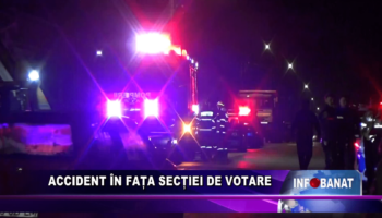 Accident în fața secției de votare