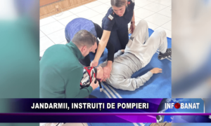 Jandarmii, instruiți de pompieri