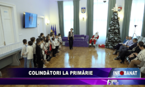 Colindători la Primărie