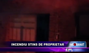 Incendiu stins de proprietar