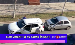 S-au ciocnit și au ajuns în șanț