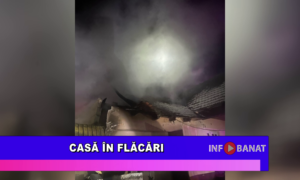 Casă în flăcări