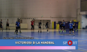 Victorioși și la handbal