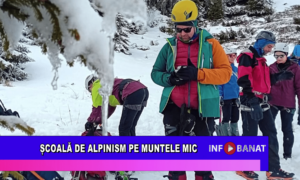 Școală de alpinism pe Muntele Mic