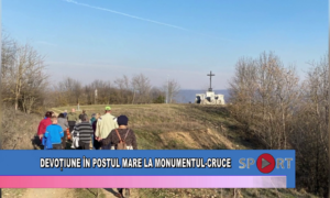 Devoțiune în Postul Mare la Monumentul Cruce